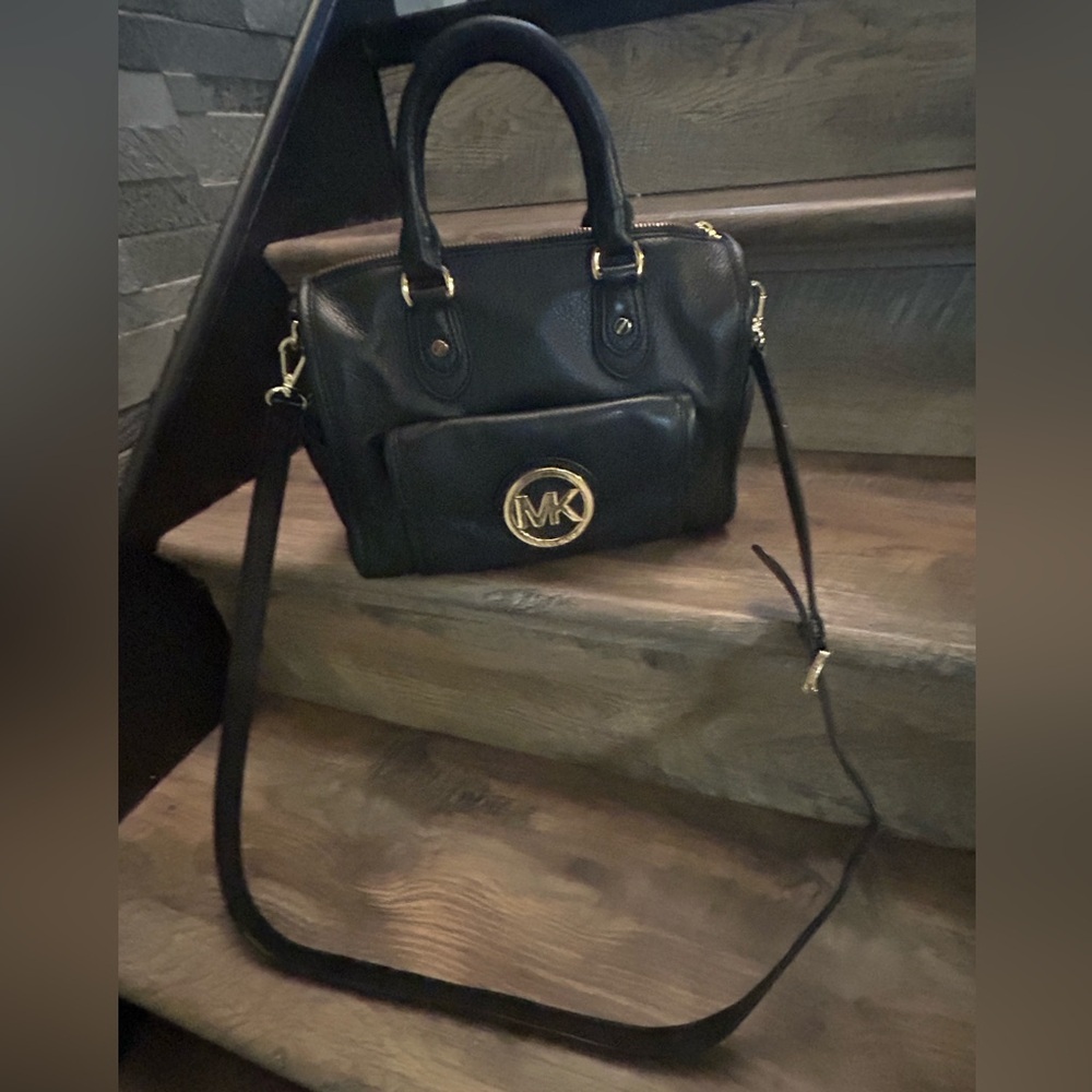 Black Michael Kors Women's Leather Handbag